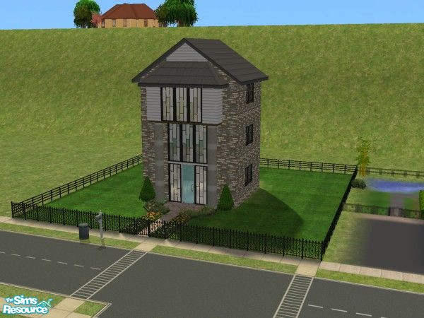 Sims 2 — Cheapside Row by cadiva — This is the unfurnished version of Highside Rise, a delightful three storey townhouse