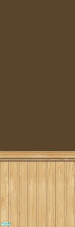 Sims 2 — Studio K Wainscoting 05 - Root Beer by StudioKhagerks — 