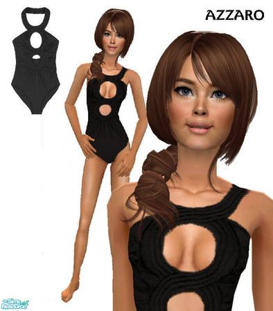 Sims 2 — Azzaro Floristique Swimsuit for teens by ancsie18 — Azzaro Floristique Swimsuit TEEN VERSION