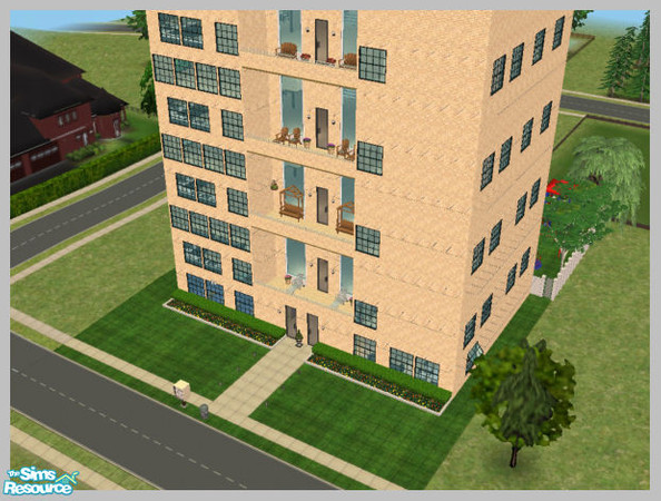 Sims 2 — Modern Loft Apts by robbyngirl — The eight stoires duplex house 4 apts with a loft masterbedroom and two bedroom