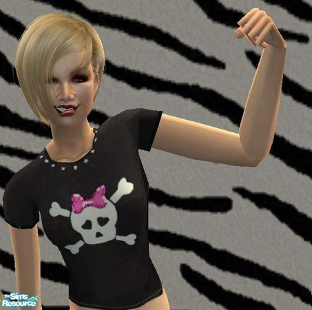 Sims 2 — Skull  by Molkogirl — Skull shirt