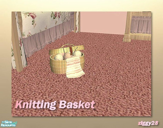 Sims 2 — \'Rosebud\' - Knitting Basket by ziggy28 — 