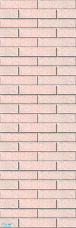 Sims 2 — Pink Brick Wall/Floor Set - Pow1 by eriduserpent — Part of the Pink brick and stone floor set. Plain walls and