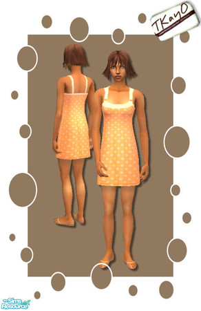 Sims 2 — Fun Spring Dresses by Tkayo 02 by TKayO — A cute new dress for your Sims this spring and summer. Base game