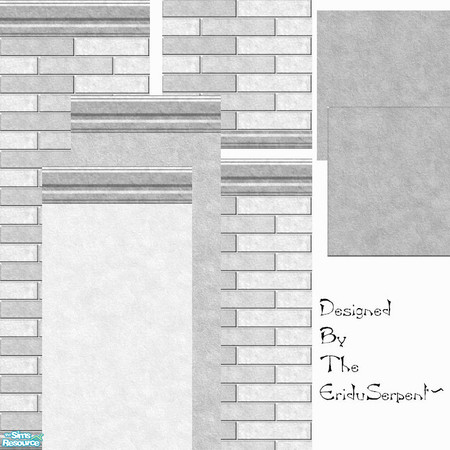 Sims 2 — Grey Brick Wall & Floor Set by eriduserpent — Grey brick and stone floor set. Designed By The EriduSerpent~