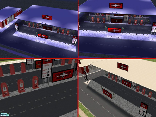Sims 2 — Franthium Gas Station by DandaLuna — Enjoy! ;)