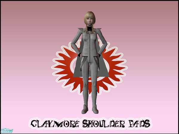 Sims 2 — Claymore Outfit Set - 0 (Shoulder Pads) by ProwlerTylo — In a world where humans coexist with creatures called