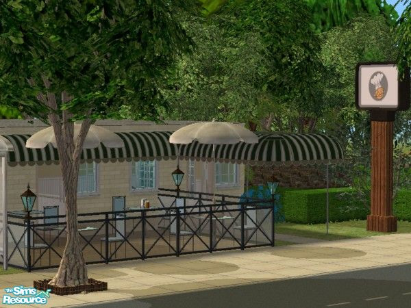 Sims 2 — Belle Rose Cafe by SkylaneRose — One of the most beautifulest cafe your sim will ever walk into with the help of
