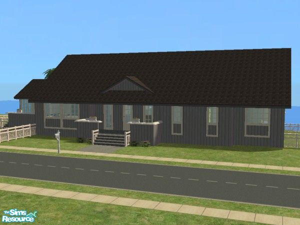 Sims 2 — Woodbridge House by daisylee — A New England style ranch house for your Sims. Ready to furnish and landscape.