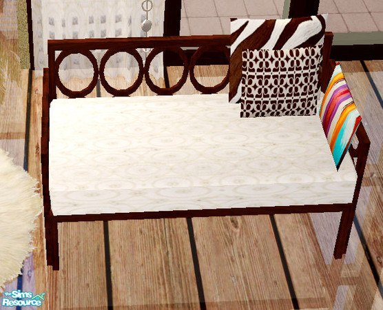 Sims 2 — Dark wood bedroom - loveseat by steffor — 
