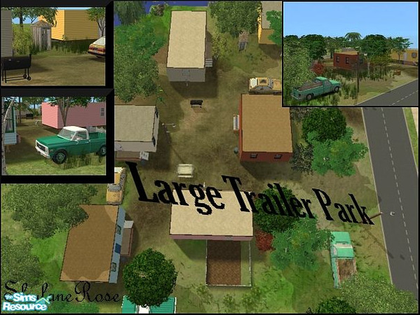 Sims 2 — Large Trailer Park by SkylaneRose — It\'s a larger version of my other one,mainly this one is focused on the