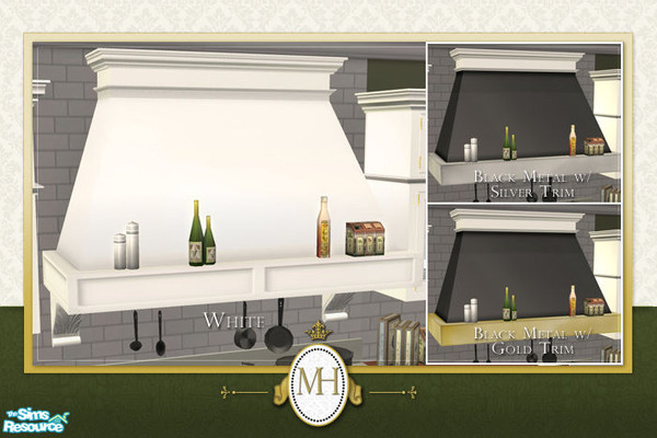 Sims 2 — MH Kitchen Stove Hood by phoenix_phaerie — A handsome trapezoid stove hood that is a perfect complement to the