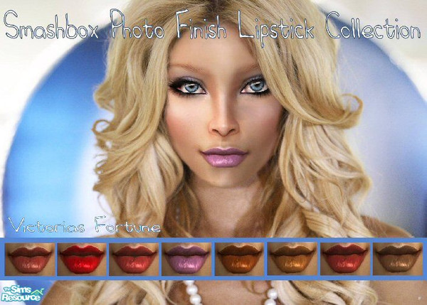 Sims 2 — VF Smashbox Photo Finish Lipstick Collection by fortunecookie1 — Here are 8 new lipstick colors inspired by