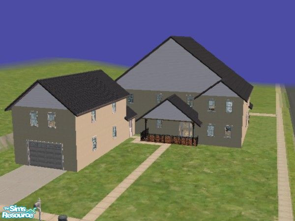 Sims 2 — 150 Cooper Circle by devoted2rusty — This home features a great room with wood burning stove, den, office, loft