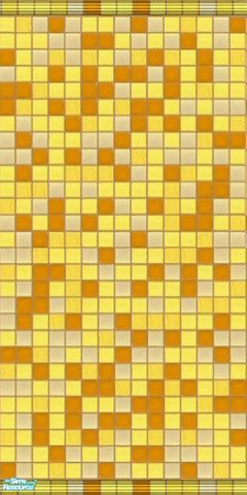 Sims 2 — Sunny Bliss Tile Set - Sunny Bliss Tile 1.2 by Jron — A wall, in lovely shades of yellow and orange tile, with