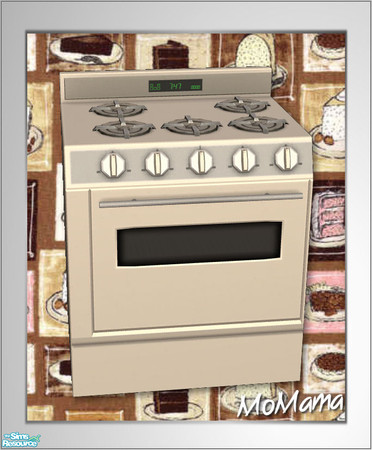Sims 2 — NK Fire Em Up Stoves - Off White by MoMama — A nice modern stove in Off White.