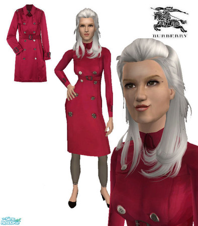 Sims 2 — Burberry Ferrydon Trench Coat for elders by ancsie18 — Burberry Ferrydon Trench Coat ELDER VERSION