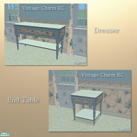 Sims 2 — Vintage Charm Bedroom - Dresser recolour by ziggy28 — Vintage charm dresser recolour. Please note this file is