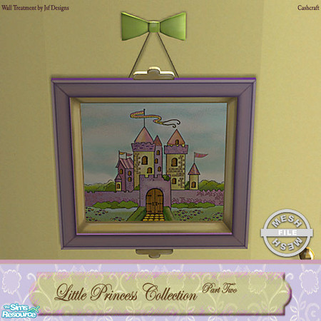Sims 2 — Little Princess Lilac & Pink -  1 Picture Mesh by Cashcraft — A recolor of the Little Princess Bedroom