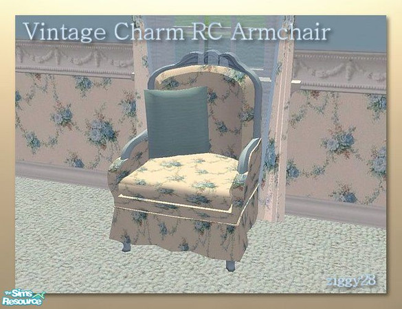 Sims 2 — Vintage Charm Bedroom - Arm Chair Recolour by ziggy28 — Vintage charm arm chair recolour