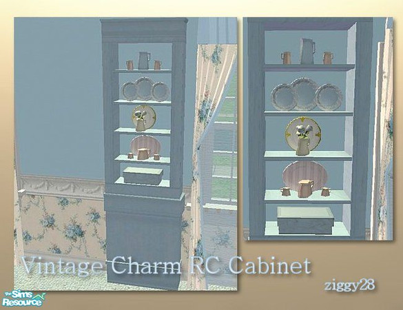 Sims 2 — Vintage Charm Bedroom - Cabinet Recolour by ziggy28 — Vintage charm cabinet recolour