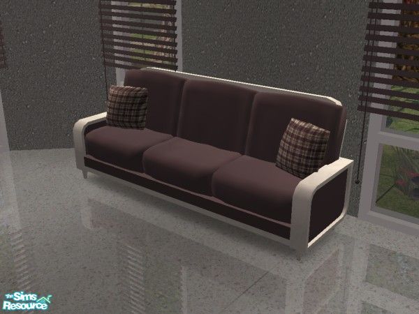 Sims 2 — MFG Ricci Becket Livingroom RC _ Plum Plaid - Sofa by mightyfaithgirl — Plum plaid recolor of Ricci 2882\'s