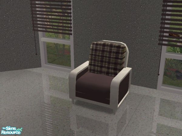Sims 2 — MFG Ricci Becket Livingroom RC _ Plum Plaid - Chair by mightyfaithgirl — Plum plaid recolor of Ricci 2882\'s