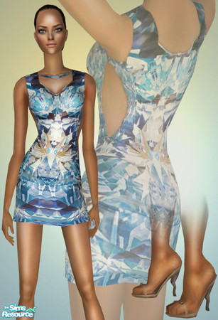 Sims 2 — Spring Dresses - Inspired by Alexander McQueen - 3rd by b-bettina — Spring\'s forecast is bright, so get ahead