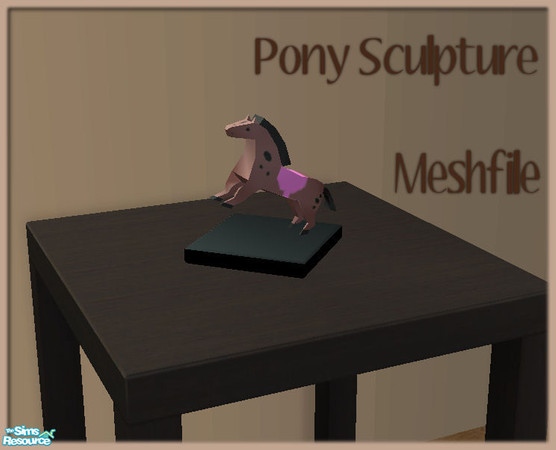 Sims 2 — Pony Sculpture by JenniferNine — 