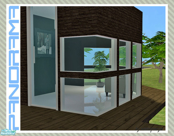 Sims 2 — Panorama - Middle/Bottom Right Corner by wideopeneyes — This set will create middle and bottom rows of windows.