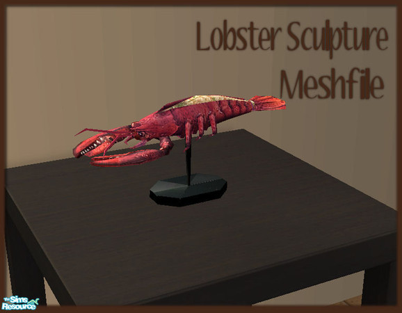 Sims 2 — Lobster Sculpture by JenniferNine — Meshfile - The lobster