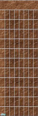 Sims 2 — Studio K Vertical Brick 04a - Chocolate by StudioKhagerks — 