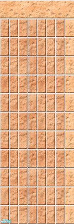 Sims 2 — Studio K Vertical Brick 04b - Cantaloupe by StudioKhagerks — 