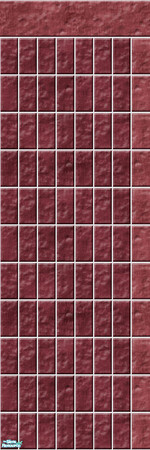Sims 2 — Studio K Vertical Brick 04b - Burgundy by StudioKhagerks — 