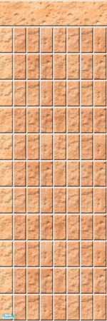Sims 2 — Studio K Vertical Brick 04a - Cantaloupe by StudioKhagerks — 
