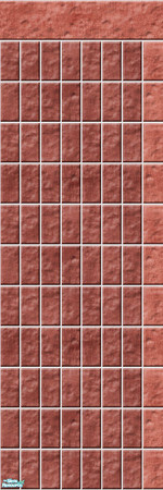 Sims 2 — Studio K Vertical Brick 04b - Burnt Coral by StudioKhagerks — 