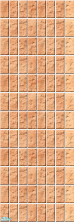 Sims 2 — Studio K Vertical Brick 02b - Cantaloupe by StudioKhagerks — 