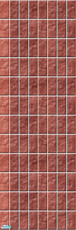 Sims 2 — Studio K Vertical Brick 02a - Burnt Coral by StudioKhagerks — 