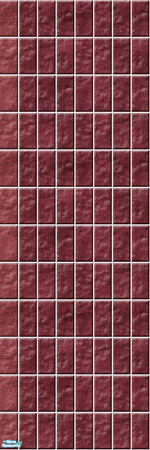 Sims 2 — Studio K Vertical Brick 02a - Burgundy by StudioKhagerks — 