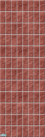 Sims 2 — Studio K Vertical Brick 01 - Burnt Coral by StudioKhagerks — 