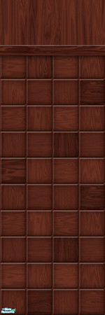 Sims 2 — Studio K Woodblock - Mahogany by StudioKhagerks — 