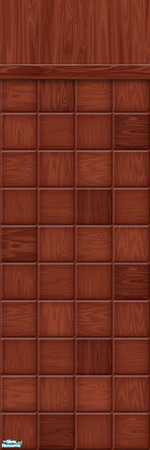 Sims 2 — Studio K Woodblock - Burnt Sienna by StudioKhagerks — 