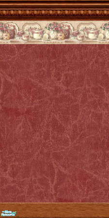 Sims 2 — Vintage China Wallpapers & Carpets - Crown & Kick by Cerulean Talon — Rich colors and deep textures are