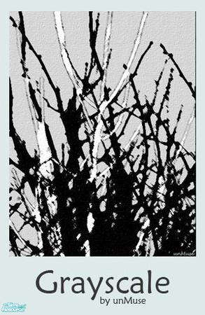 Sims 2 — Grayscale 03 by undefinedmuse — Recolor of \"Grilled Cheese\". NIGHTLIFE and CEP required.