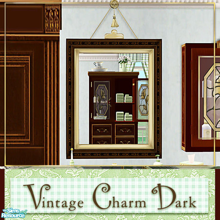 Sims 2 — Vintage Charm Dark -Vanity Mirror Recol02 by Cashcraft — Vintage Charm Dark is a set recolor of my Vintage Charm