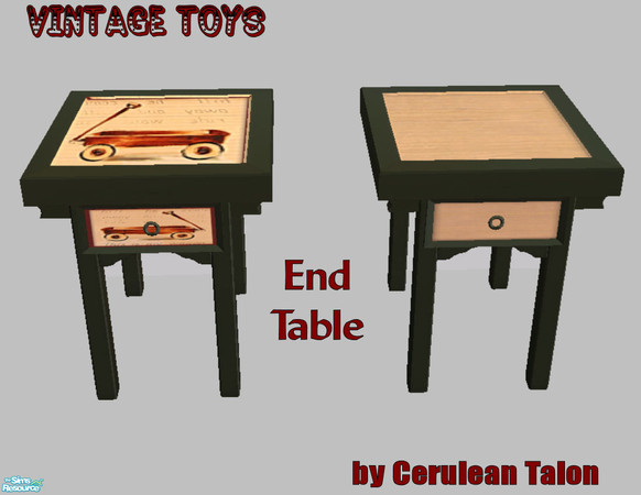 The Sims Resource | Vintage Toys Bedroom - End Table