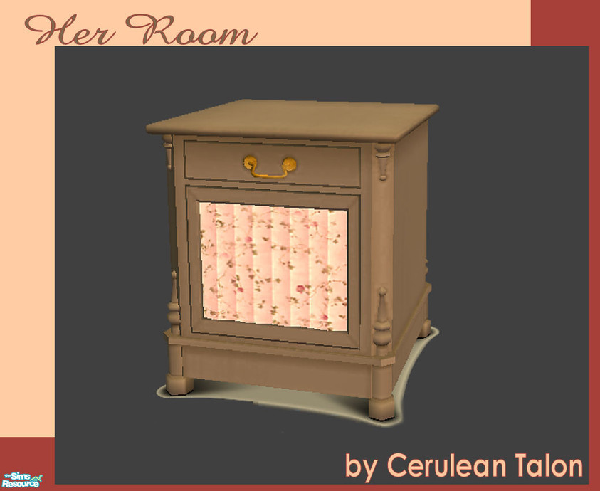 The Sims Resource | Vintage Flowers Bedroom - End Table