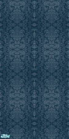 Sims 2 — Damask Collection - Dc - Royal Blue by Anarial — This wallpaper is part of the Damask Collection set, and was