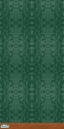 Sims 2 — Damask Collection - Dc - Green Mwsb by Anarial — This wallpaper is part of the Damask Collection set, and was