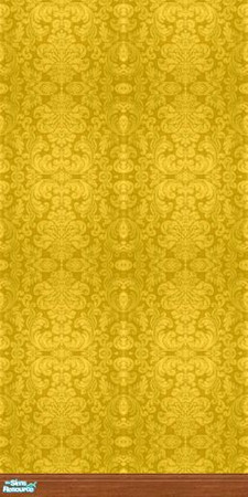 Sims 2 — Damask Collection - Dc - Gold Mwsb by Anarial — This wallpaper is part of the Damask Collection set, and was